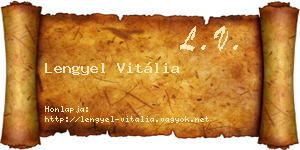 Lengyel Vitália névjegykártya