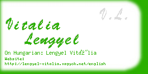 vitalia lengyel business card